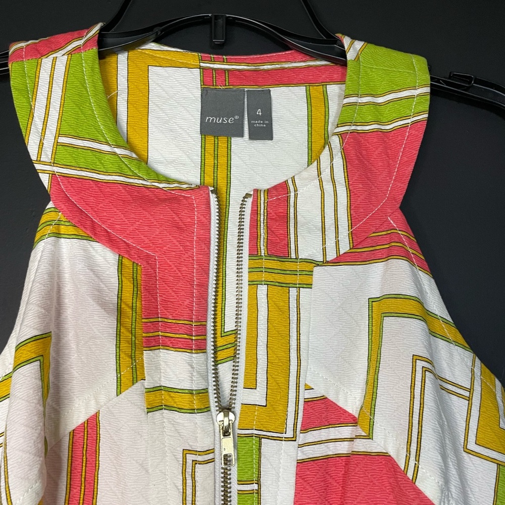 Muse Colorful Geometric Mini Dress - Picture 2 of 6